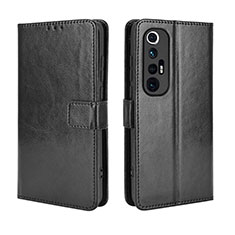 Leather Case Stands Flip Cover Holder BY5 for Xiaomi Mi 10S 5G Black