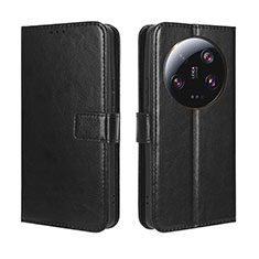 Leather Case Stands Flip Cover Holder BY5 for Xiaomi Mi 13 Ultra 5G Black