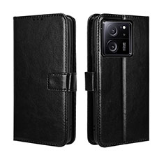 Leather Case Stands Flip Cover Holder BY5 for Xiaomi Mi 13T 5G Black