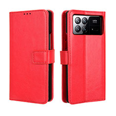 Leather Case Stands Flip Cover Holder BY5 for Xiaomi Mix Fold 3 5G Red