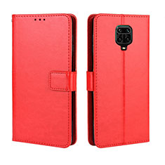 Leather Case Stands Flip Cover Holder BY5 for Xiaomi Poco M2 Pro Red