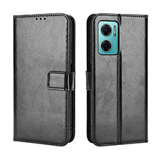 Leather Case Stands Flip Cover Holder BY5 for Xiaomi Redmi 10 5G Black
