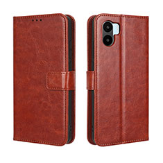 Leather Case Stands Flip Cover Holder BY5 for Xiaomi Redmi A2 Plus Brown