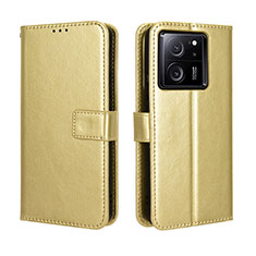 Leather Case Stands Flip Cover Holder BY5 for Xiaomi Redmi K60 Ultra 5G Gold