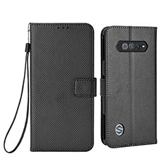 Leather Case Stands Flip Cover Holder BY6 for Xiaomi Black Shark 4S 5G Black