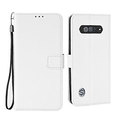 Leather Case Stands Flip Cover Holder BY6 for Xiaomi Black Shark 4S 5G White