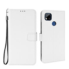 Leather Case Stands Flip Cover Holder BY6 for Xiaomi POCO C3 White