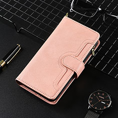 Leather Case Stands Flip Cover Holder BY7 for Google Pixel 8 5G Rose Gold