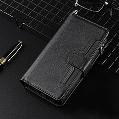 Leather Case Stands Flip Cover Holder BY7 for Xiaomi Redmi 10 (2022) Black