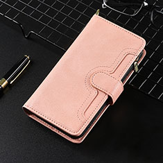 Leather Case Stands Flip Cover Holder BY7 for Xiaomi Redmi 10 (2022) Rose Gold