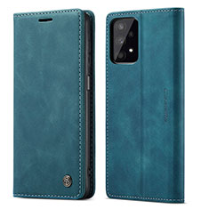 Leather Case Stands Flip Cover Holder C01S for Samsung Galaxy A32 4G Blue