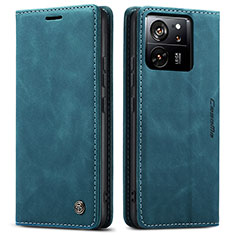 Leather Case Stands Flip Cover Holder C01S for Xiaomi Mi 13T 5G Blue