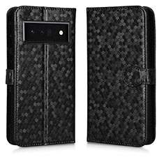 Leather Case Stands Flip Cover Holder C01X for Google Pixel 6 Pro 5G Black