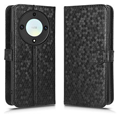 Leather Case Stands Flip Cover Holder C01X for Huawei Honor Magic5 Lite 5G Black