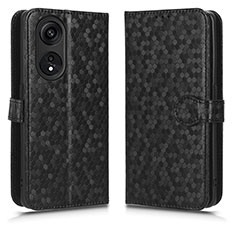 Leather Case Stands Flip Cover Holder C01X for Huawei Honor X5 Plus Black