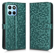 Leather Case Stands Flip Cover Holder C01X for Huawei Honor X6 5G Green