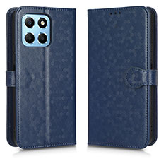 Leather Case Stands Flip Cover Holder C01X for Huawei Honor X6 Blue