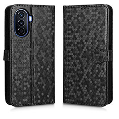 Leather Case Stands Flip Cover Holder C01X for Huawei Nova Y70 Black