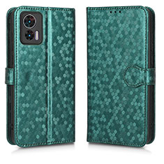 Leather Case Stands Flip Cover Holder C01X for Motorola Moto Edge 30 Lite 5G Green