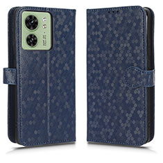 Leather Case Stands Flip Cover Holder C01X for Motorola Moto Edge 40 5G Blue