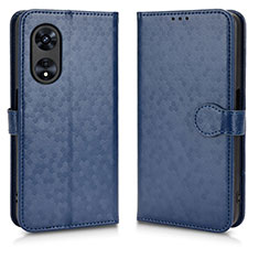 Leather Case Stands Flip Cover Holder C01X for Oppo A1x 5G Blue