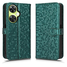 Leather Case Stands Flip Cover Holder C01X for Oppo K11x 5G Green