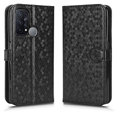 Leather Case Stands Flip Cover Holder C01X for Oppo Reno5 A Black