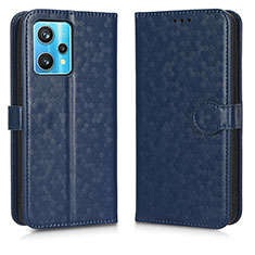 Leather Case Stands Flip Cover Holder C01X for Realme 9 4G Blue