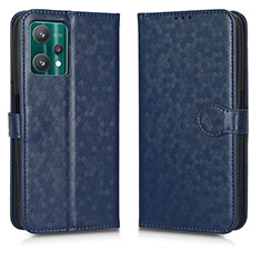 Leather Case Stands Flip Cover Holder C01X for Realme 9 Pro 5G Blue