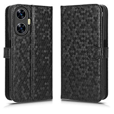 Leather Case Stands Flip Cover Holder C01X for Realme Narzo N55 Black