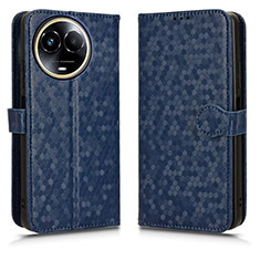 Leather Case Stands Flip Cover Holder C01X for Realme V50 5G Blue