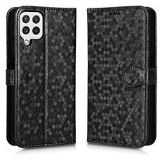 Leather Case Stands Flip Cover Holder C01X for Samsung Galaxy A12 5G Black