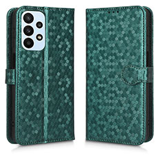 Leather Case Stands Flip Cover Holder C01X for Samsung Galaxy A23 5G Green