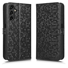 Leather Case Stands Flip Cover Holder C01X for Samsung Galaxy A24 4G Black