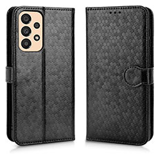 Leather Case Stands Flip Cover Holder C01X for Samsung Galaxy A33 5G Black