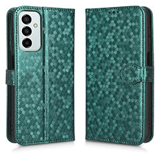 Leather Case Stands Flip Cover Holder C01X for Samsung Galaxy M23 5G Green