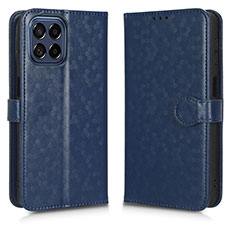 Leather Case Stands Flip Cover Holder C01X for Samsung Galaxy M53 5G Blue