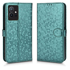 Leather Case Stands Flip Cover Holder C01X for Vivo Y30 5G Green