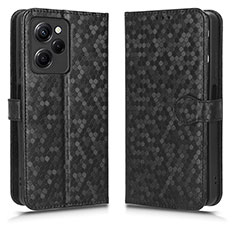 Leather Case Stands Flip Cover Holder C01X for Xiaomi Poco X5 Pro 5G Black