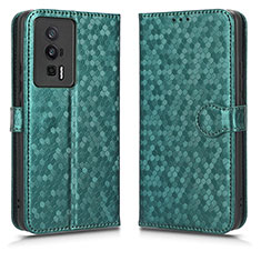 Leather Case Stands Flip Cover Holder C01X for Xiaomi Redmi K60 5G Green