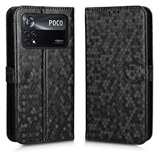 Leather Case Stands Flip Cover Holder C01X for Xiaomi Redmi Note 11E Pro 5G Black