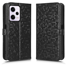 Leather Case Stands Flip Cover Holder C01X for Xiaomi Redmi Note 12 Explorer Black