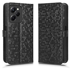 Leather Case Stands Flip Cover Holder C01X for Xiaomi Redmi Note 12 Pro Speed 5G Black