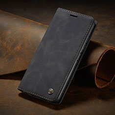 Leather Case Stands Flip Cover Holder C02S for Xiaomi Redmi Note 11 Pro 4G Black