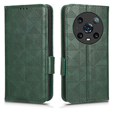 Leather Case Stands Flip Cover Holder C02X for Huawei Honor Magic4 Pro 5G Green