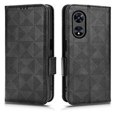 Leather Case Stands Flip Cover Holder C02X for Huawei Honor X5 Plus Black