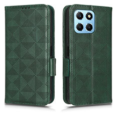 Leather Case Stands Flip Cover Holder C02X for Huawei Honor X6S Green