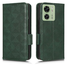Leather Case Stands Flip Cover Holder C02X for Motorola Moto Edge (2023) 5G Green