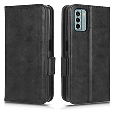 Leather Case Stands Flip Cover Holder C02X for Nokia G22 Black