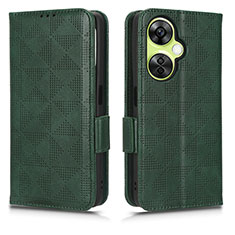 Leather Case Stands Flip Cover Holder C02X for OnePlus Nord CE 3 5G Green